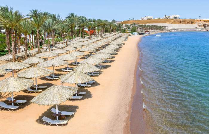 Privat sandstrand