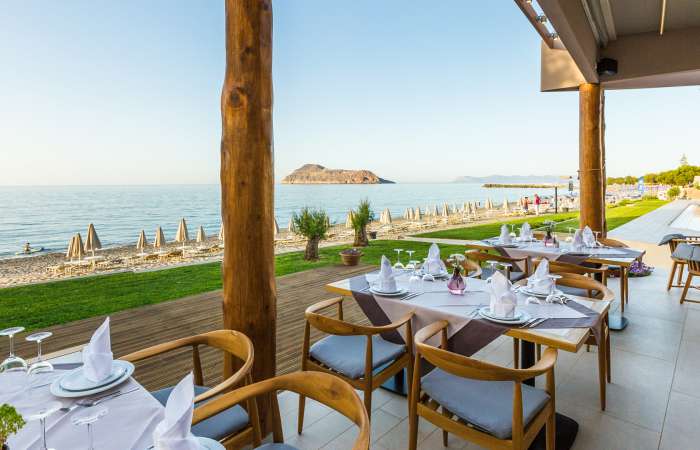 Restaurant med havudsigt 