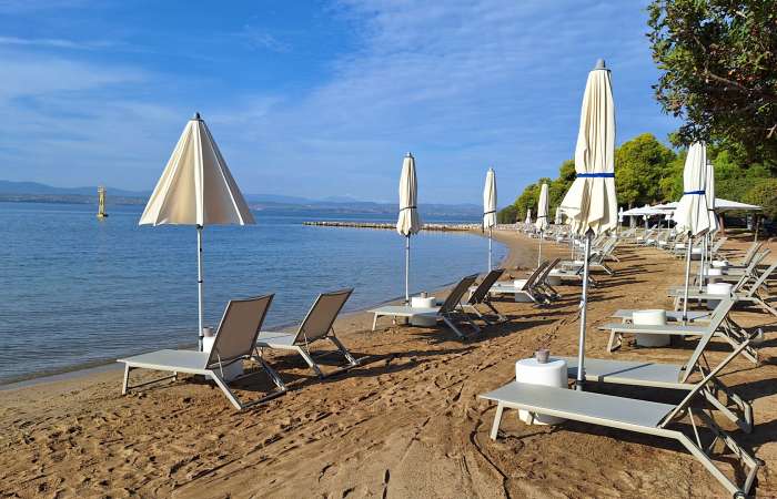 Hotellets private strand