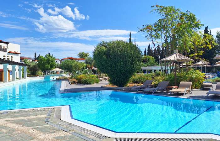 Poolområde med flere pools