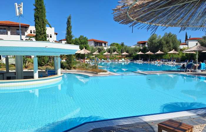 Poolområde med flere pools