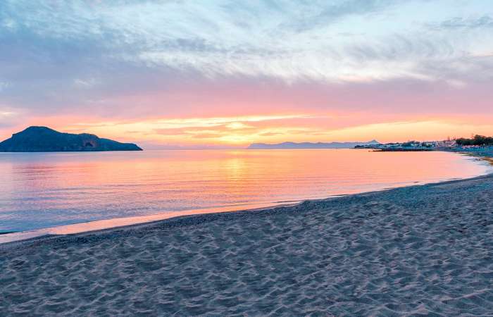 Stranden ved Porto Platanias