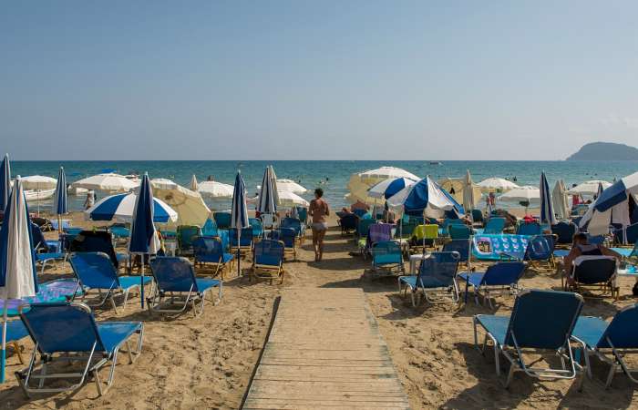Stranden ved Poseiden Beach 